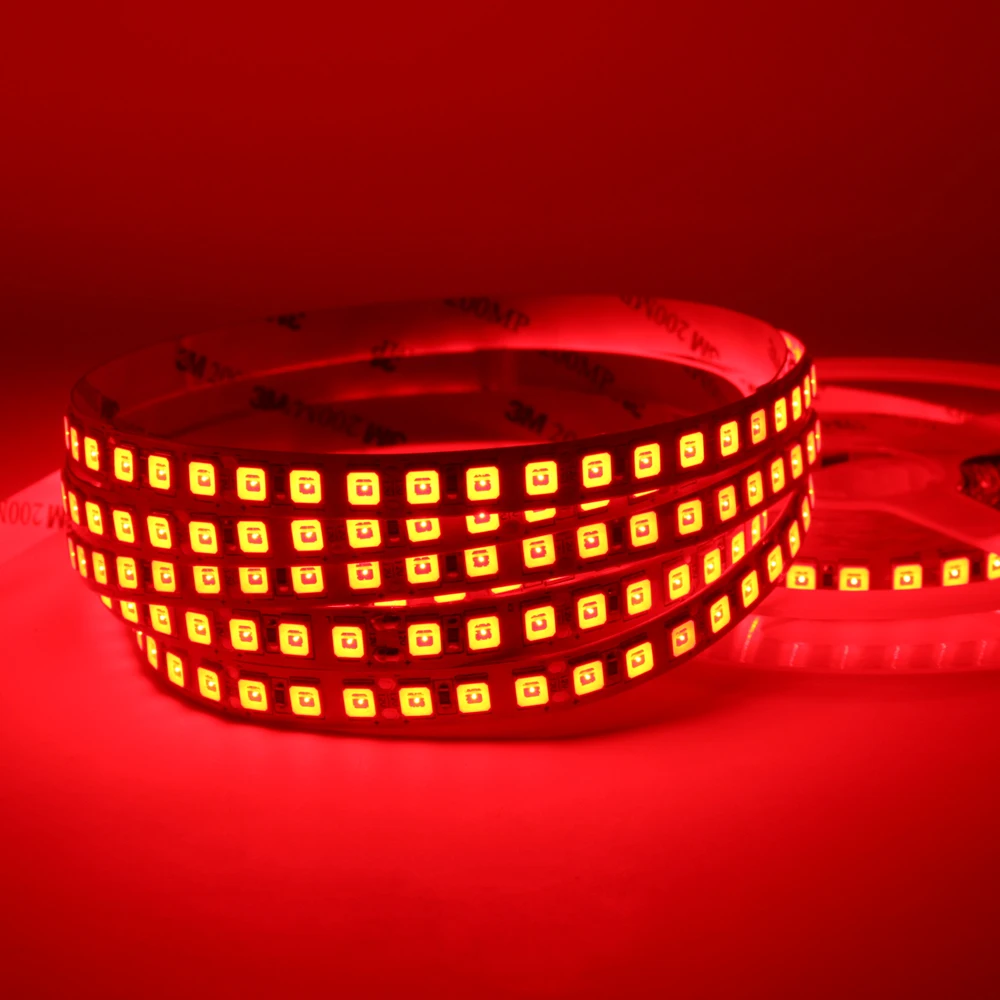 120 светодиодный/м 2 м 3 5 SMD 5050 Светодиодный светильник DC 12 В красный желтый теплый