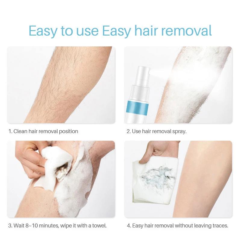 

20ml Hair Suppression Spray Wipe Hair Removal Spray Away Painless Remover Hair Body Care Hair Growth Inhibitor