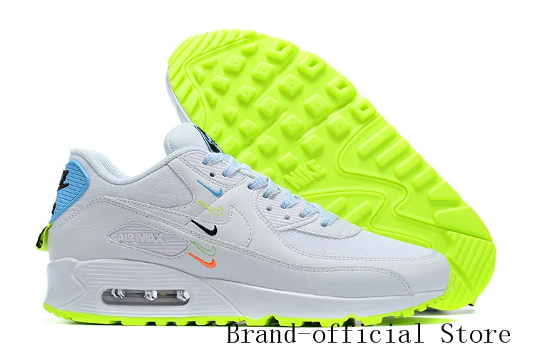 

Air Max 90 Men's Running Shoes Original New airrival Breathable black white Outdoor Sports Sneakers