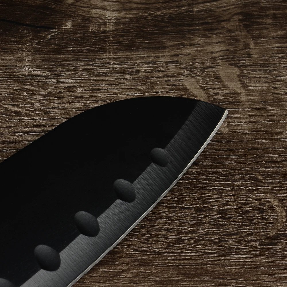 Набор кухонных ножей из нержавеющей стали 1/6 шт. модные ножи шеф повара черной с
