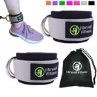 манжеты спортивные манжеты на ноги утяжелители Неопреновые лодыжки ремни для кабельных машин с сумкой для переноски толстые мягкие стальные d-кольца лодыжки манжеты для женщин мужчин бедра ноги тренировки