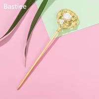 bastiee chinese ancient 925 sterling silver hair stick women silvery golden plated wedding jewelry luxury jewelry jade hairpin