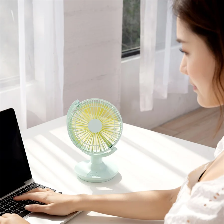 

Desktop Shaking Head Fan USB Charging Student Dormitory Air Conditioning Fan Third Gear Home Office Mute Cooling Fan