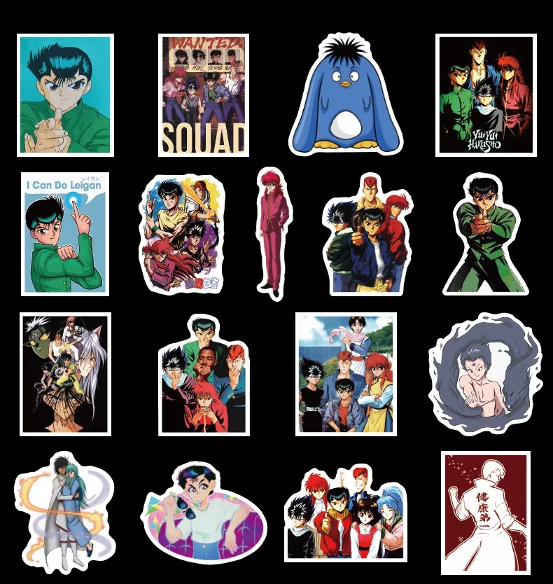 50 шт./компл. японское аниме YuYu Hakusho Urameshi Yuusuke Yukina японские граффити DIY наклейки для