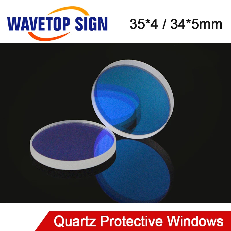 WaveTopSign, защитные стекла для лазерной резки, 34x5 мм, 35x4 мм