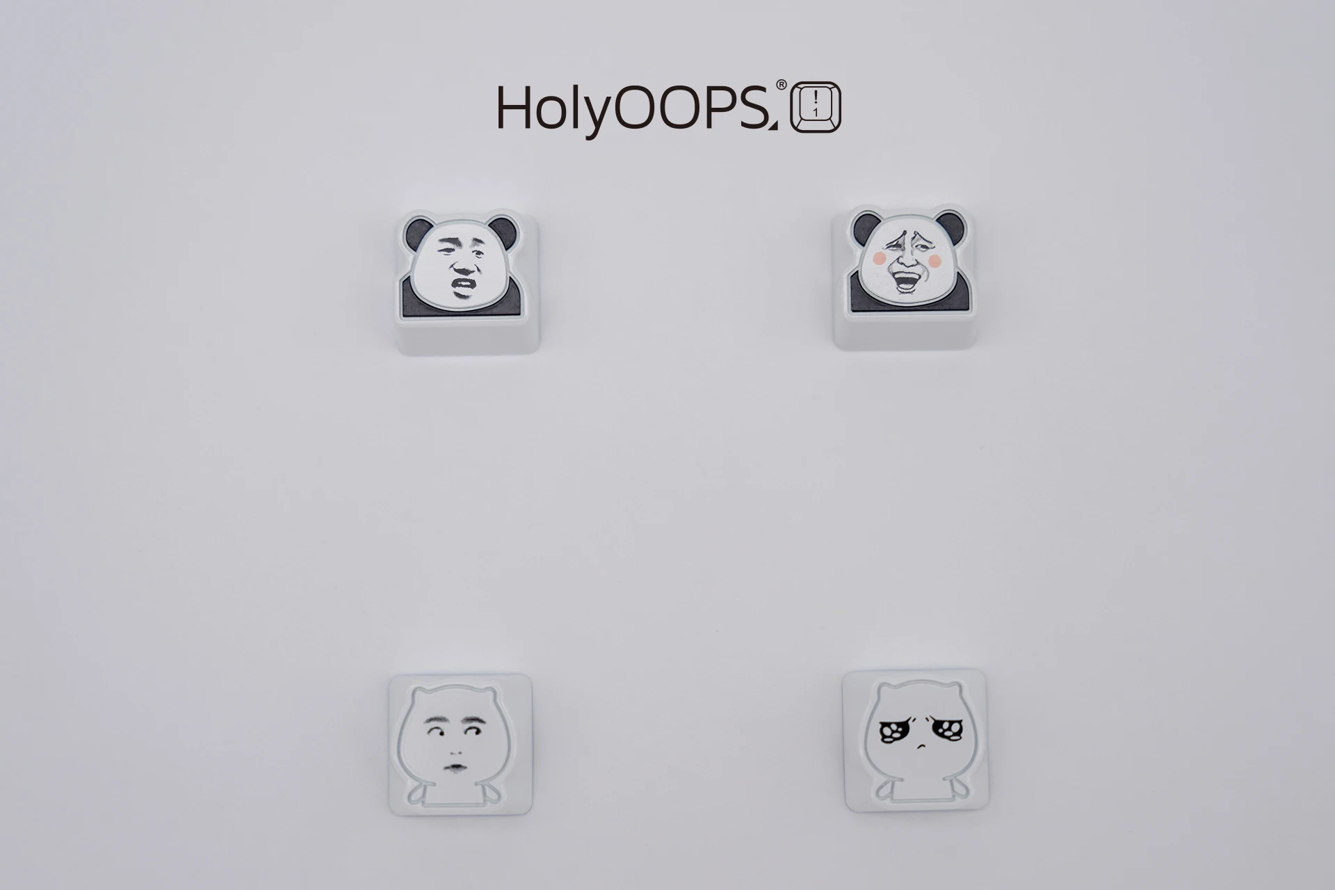 Holyoops милый мем ремесленный Keycap CNC анодированный алюминий совместимый