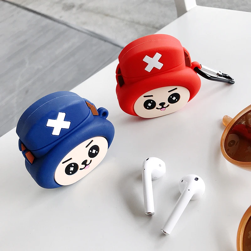 Чехол для беспроводных Bluetooth-наушников с 3D рисунком Луффи Зоро силиконовый чехол