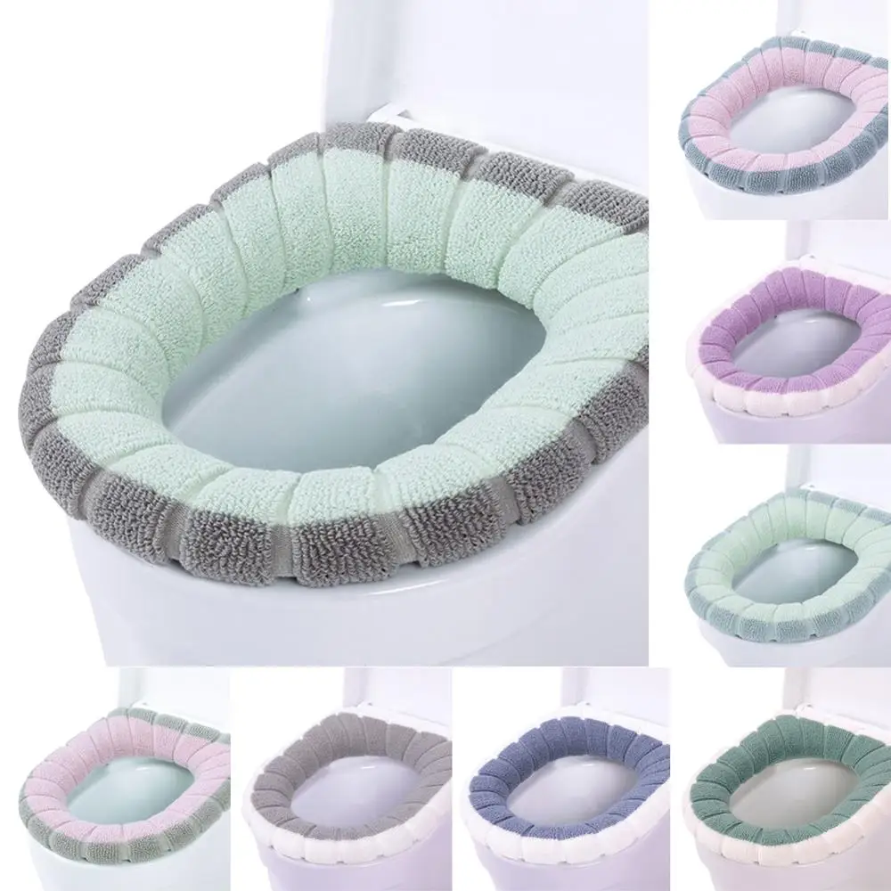 

Toilet Seat Warmer Winter Comfortable Soft Heated Washable Toilet Seat Mat For Home Decor Closestool Mat Bathroom Accessories