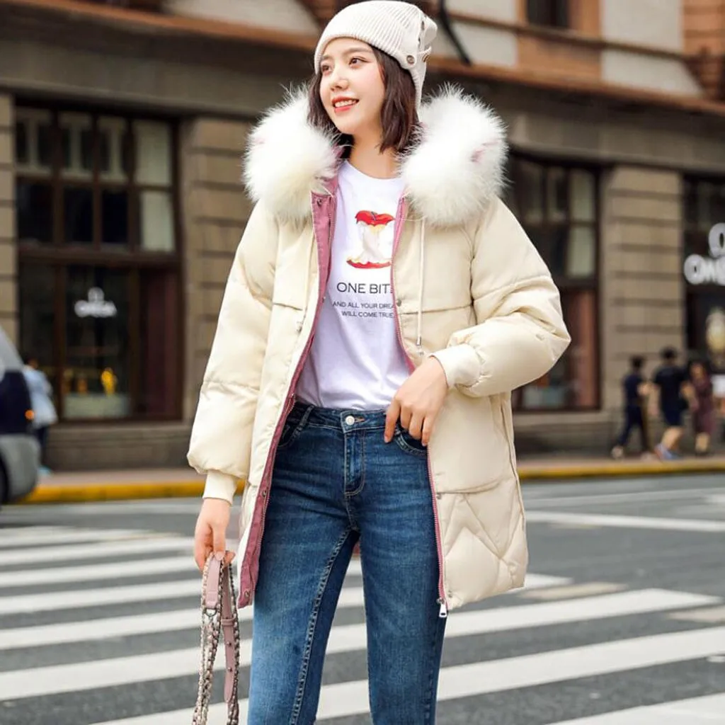 Женские зимние пальто 2019 парки для женщин теплая верхняя одежда с капюшоном