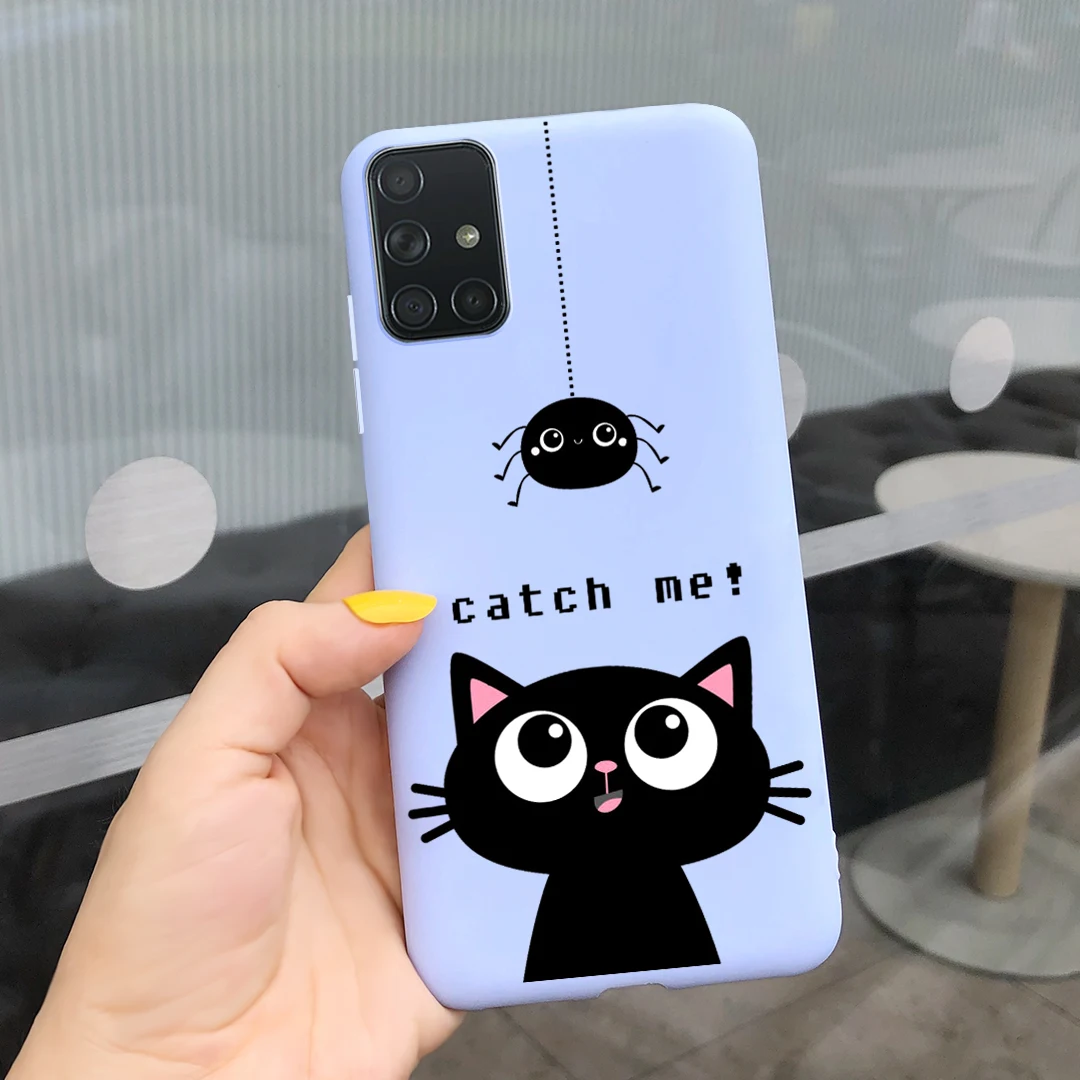 For Samsung Galaxy A51 Case cover Ultra Soft Cute Bumper TPU Silicone