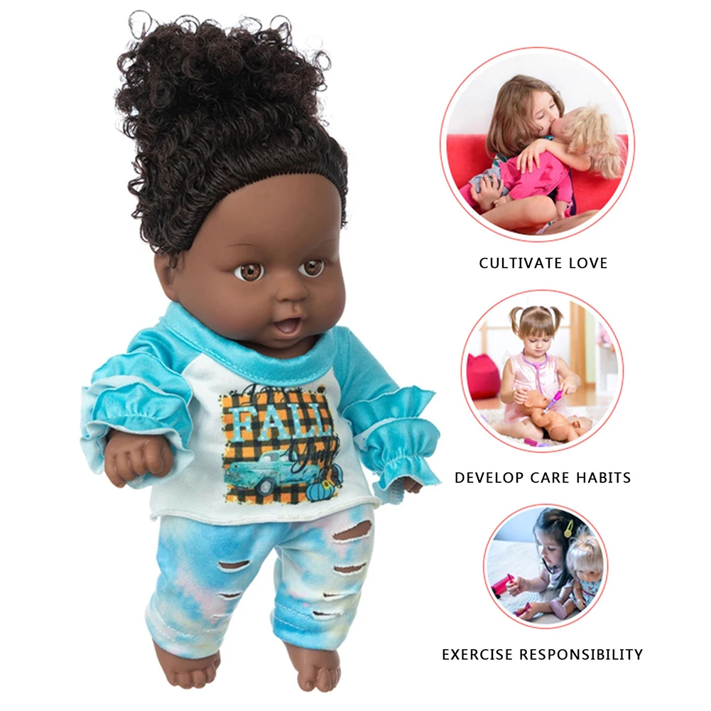 Кукла младенец Reborn с кудрявыми волосами виниловая Реалистичная игрушка для