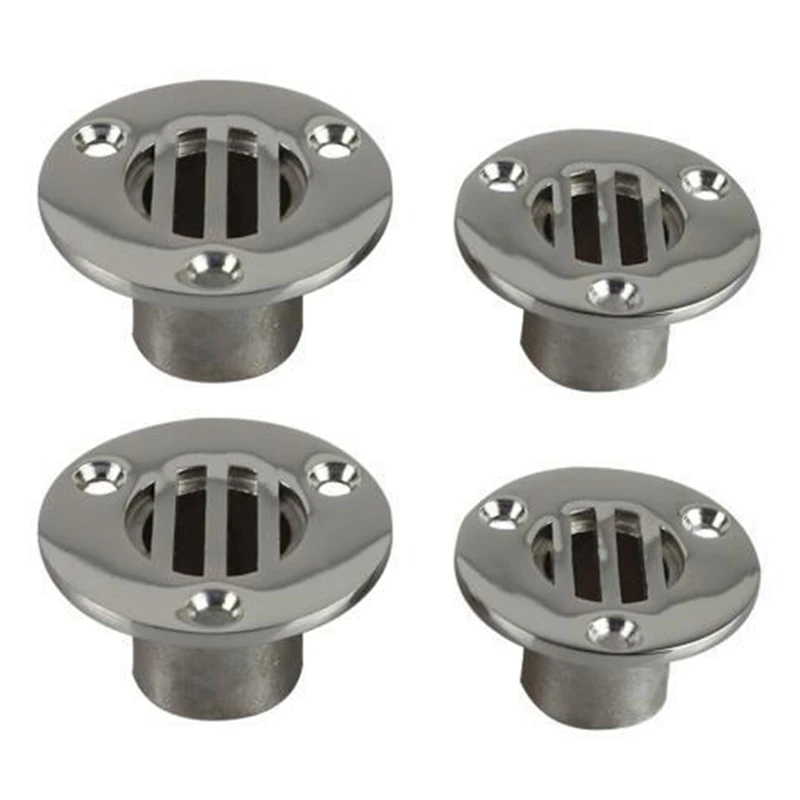 

2Xboat Floor Deck Drain Marine Grade Stainless Steel for Boat Yacht Deck Drainage Hardware Replacement Accessories