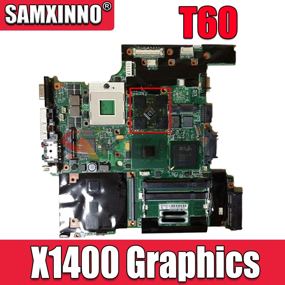 Материнская плата Akemy для ноутбука Lenovo Thinkpad T60 14 1 42T0122 945PM DDR2 графика X1400 |