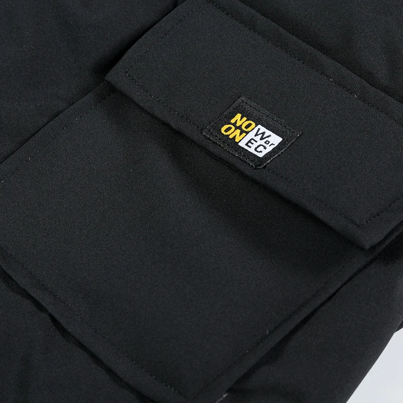 Мужские однотонные пуховые брюки зимние комбинезоны для мужчин модные теплые