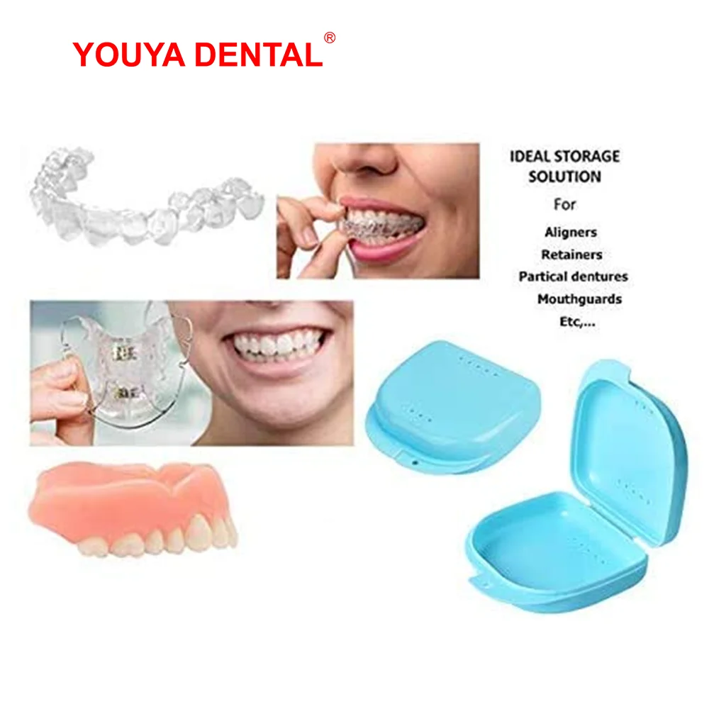 Контейнер для протеза искусственных зубов Ортодонтические протезы чехол зубной