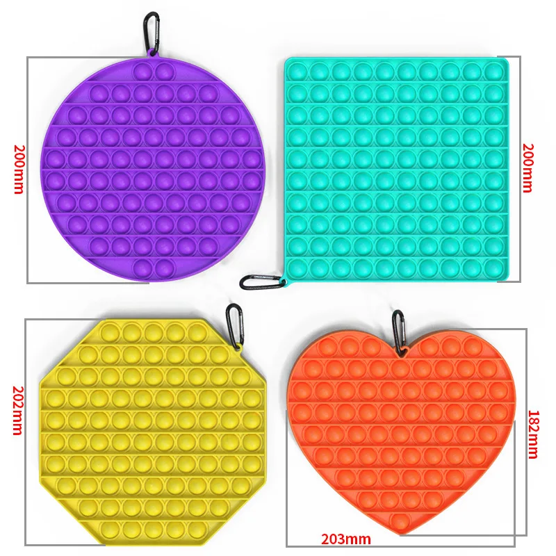 

20cm New Fidget Toys Popit Big Size Bubble Pressure Childrens Educational Toys Simple Dimple for Adults Stress Relieve