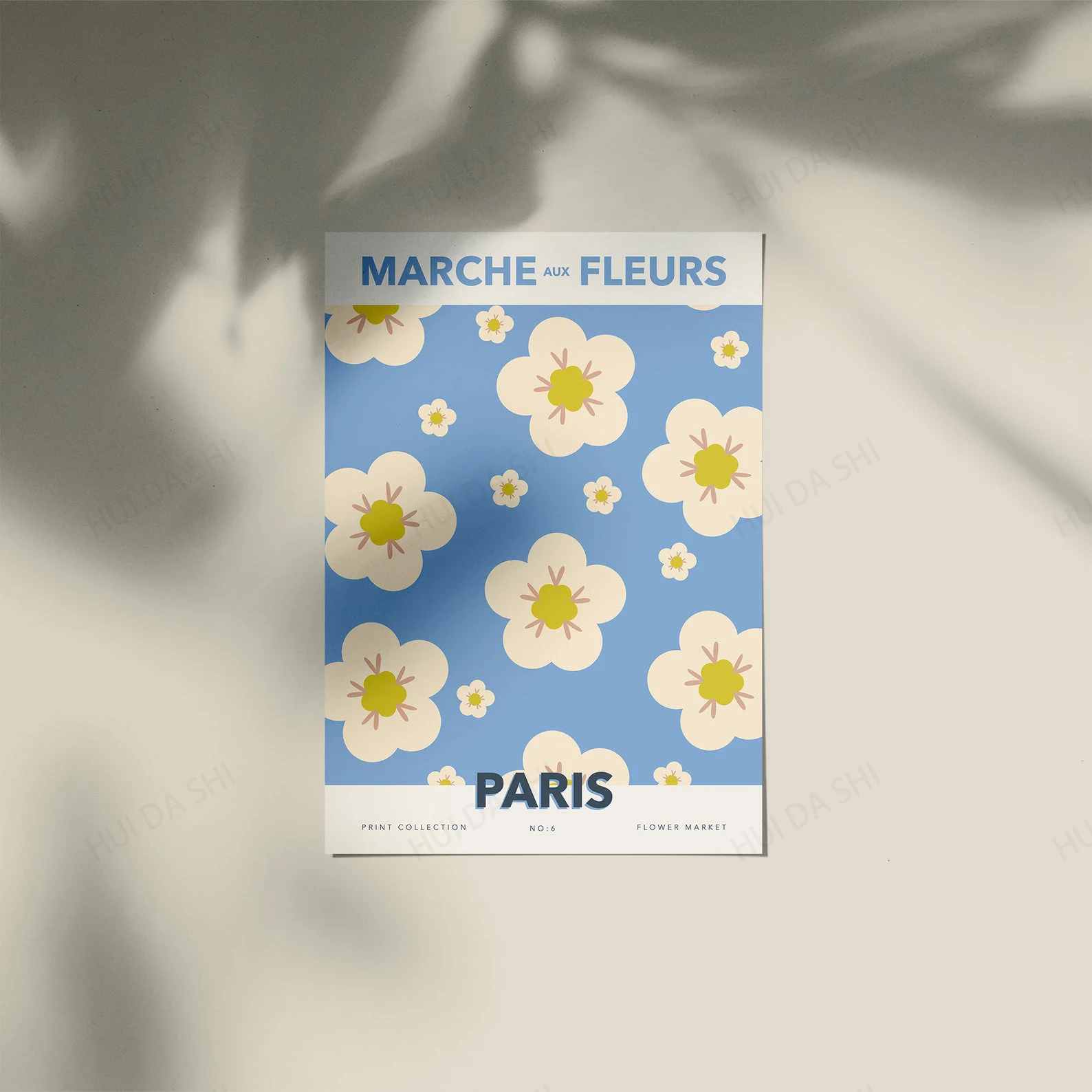 Цветочный рынок искусство на стену с цветочным принтом мгновенная цифровая