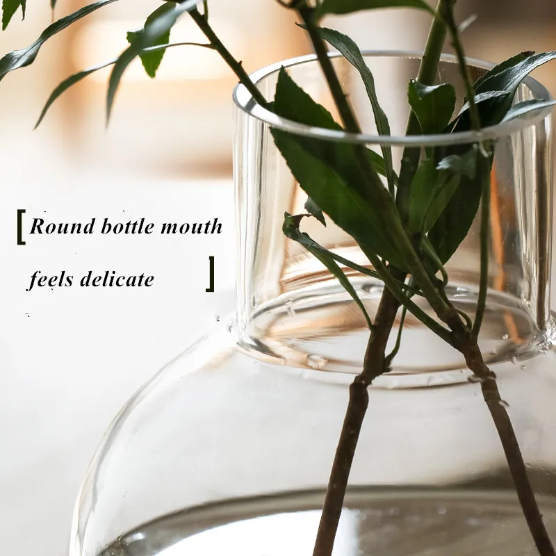 Круглый украшение для стеклянной вазы Цветочная композиция в Гостиная ваза