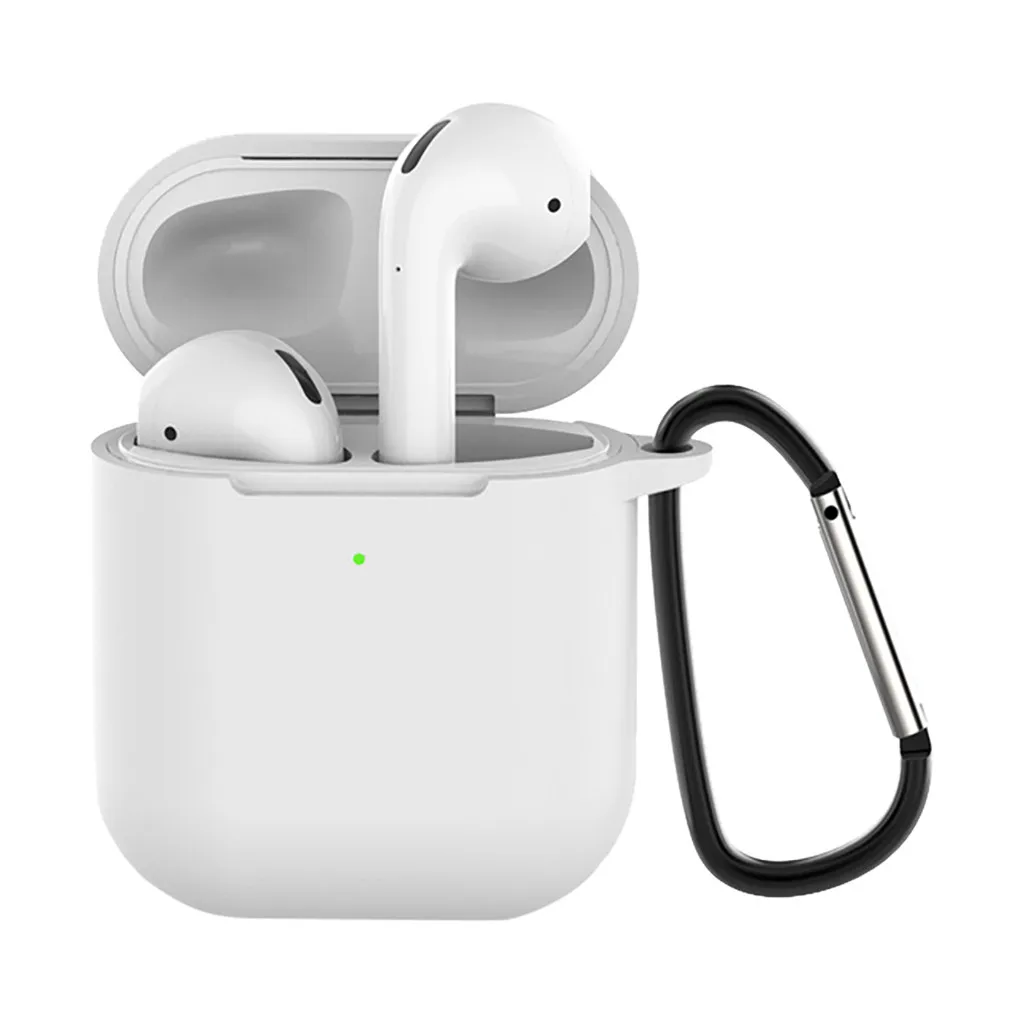Силиконовые Анти потерянный Защитная крышка чехол для AirPods 2 с Ушные