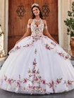 2021 белые вечерние платья для особых случаев, бальное платье Debutante Quitte, милое платье 16, Платья De Festa De 15 Anos