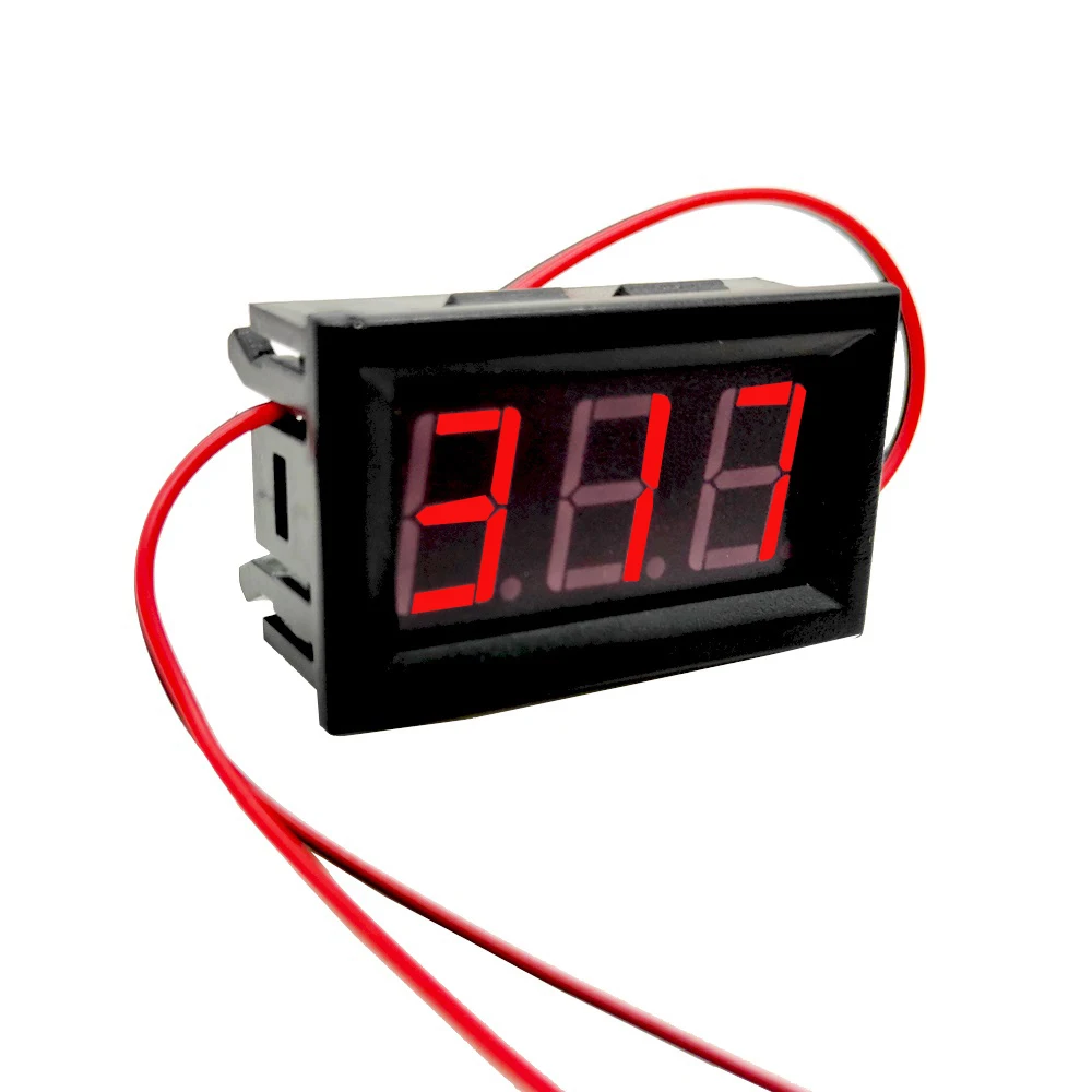 Digital Voltmeter DC 5V to 120V Voltage Panel Meter Red/Blue/Green For 6V 12V Electromobile Motorcycle Car | Инструменты