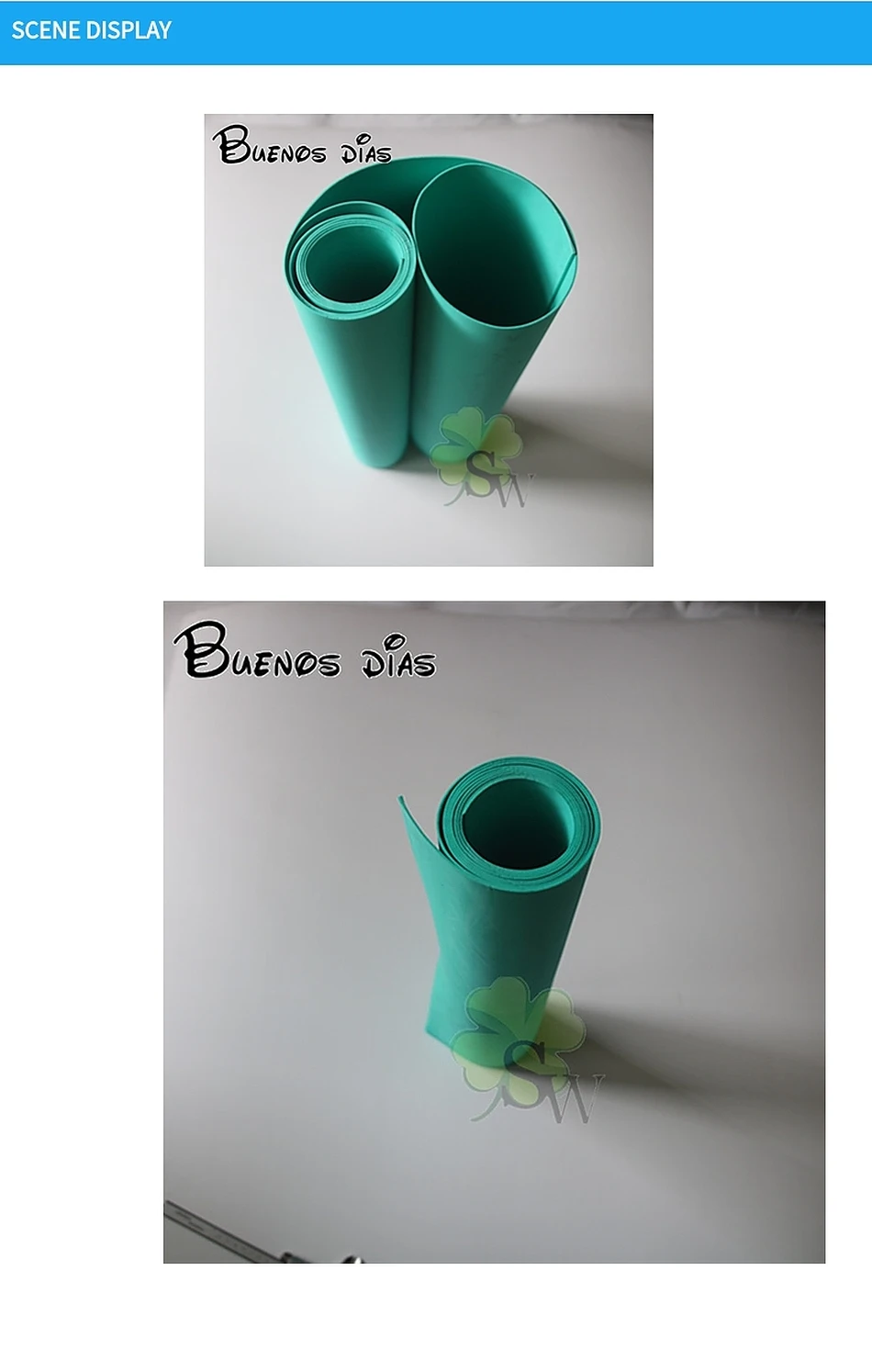6mm Aqua Green Environmental Eva foam sheets,Craft eva, Easy to cut,Punch sheet,Handmade cosplay material