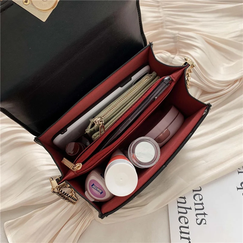 

2020 New Women Bags Fashion Chain Women Bags Shoulder Bags Solid Color PU Messenger Bags Women Bags Phone Bags Wallets