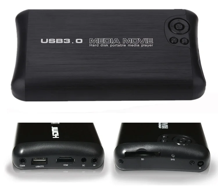 2 5 &quotSATA медиаплеер Hdd плеер 1080P USB3.0 внешний с поддержкой VGA SD MKV H.264 RMVB WMV
