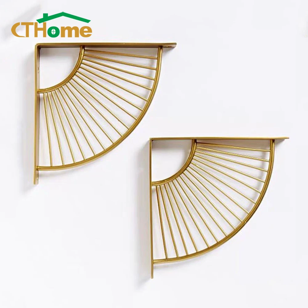 

2pcs Sector Shelf Bracket Metal Shelves Corners Support Frame Decorate Wall Mounted Bench Table Support Shelf Furniture Hardware