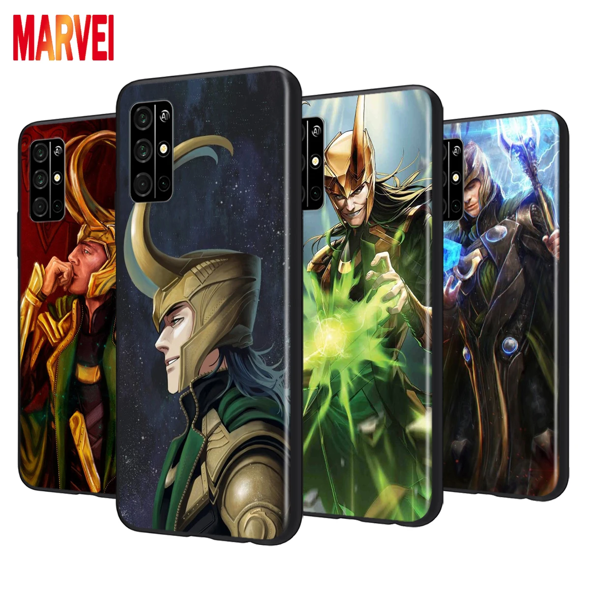 

Fashion Marvel Loki Art Soft TPU Cover For Huawei Honor 8S 8C 8X 8A 8 7S 7A 7C 7 Pro Prime RU MAX 2020 2019 Black Phone Case