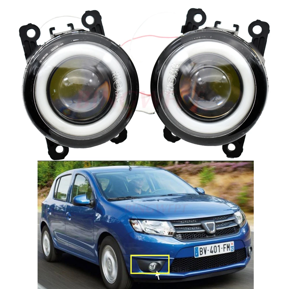 2 шт. светодиодный противотуманный светильник с ангельским глазом для Dacia Sandero