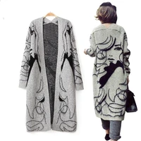 autumn winter fashion women long sleeve loose knitting cardigan sweater women knitted female cardigan pull femme