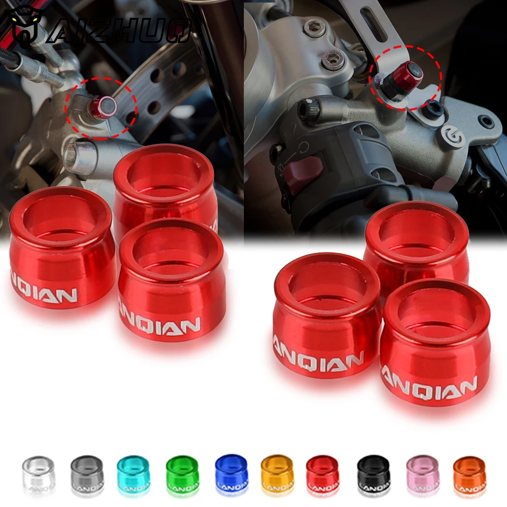 

6 шт., универсальные чехлы для мотоциклетных клапанов HONDA CBR600RR CBR 600 RR 2007-2014 2013 2012