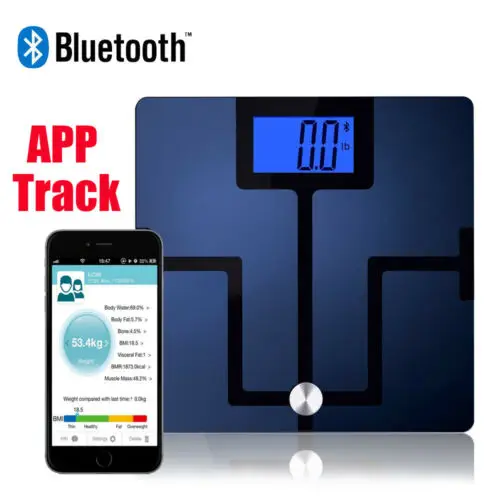 Смарт Bluetooth тело жира цифровые весы кости BMI цифровой Электронный