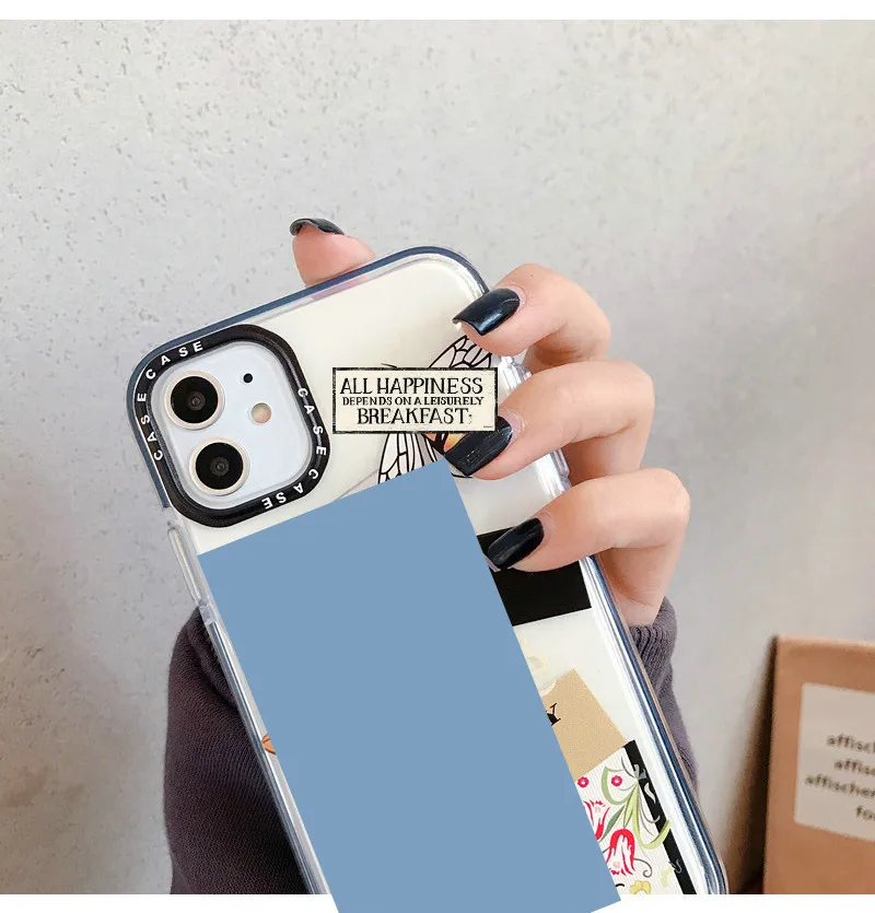 DIY Искусство этикетка прозрачный граффити чехол для телефона iPhone 11 Pro Max X Xs XR 7 плюс
