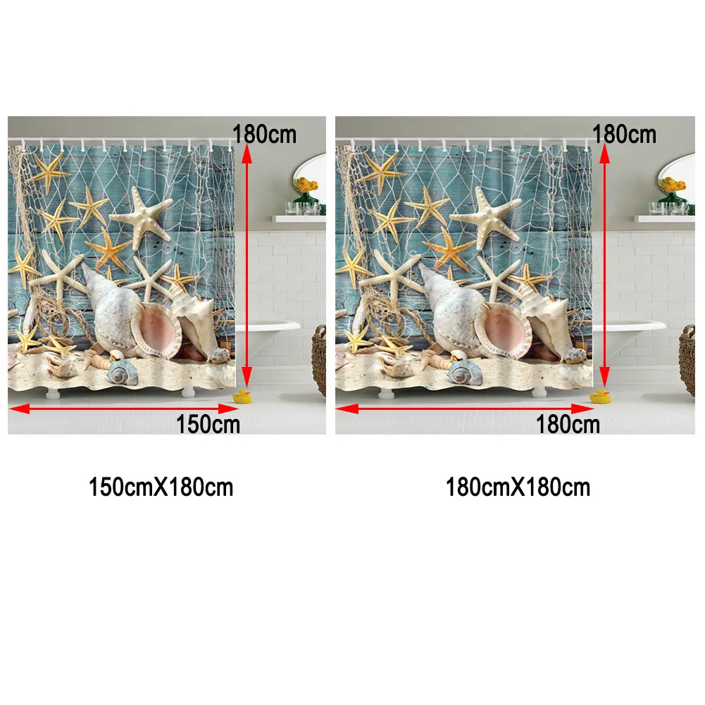 Защита от плесени с принтом домашний декор ванная комната прямоугольная