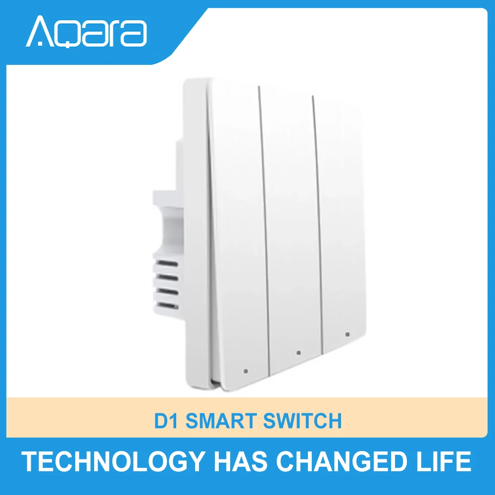 Умный настенный выключатель Aqara Mijia D1 оригинальный умный переключатель Zigbee с 1/2020