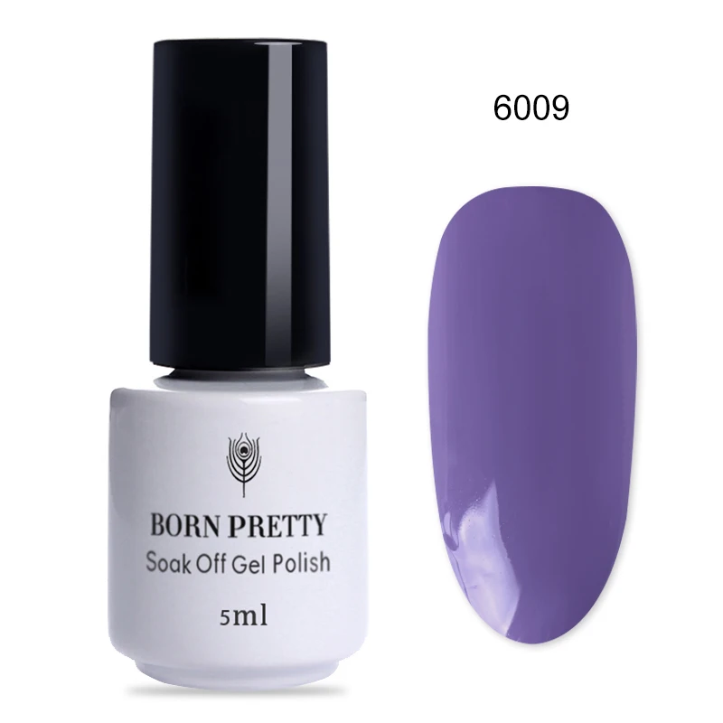 6009 BORN PRETTY одношаговый УФ-Гель-лак красочный замачиваемый Маникюр УФ-гель для дизайна ногтей лак для ногтей гель лак 5 мл Базовое покрытие - Цвет: 6009