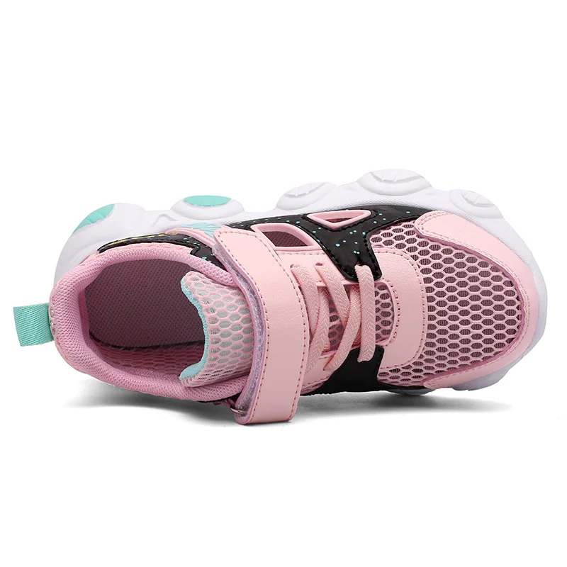 Детские кроссовки для девочек и мальчиков Детская летняя обувь бега дышащая