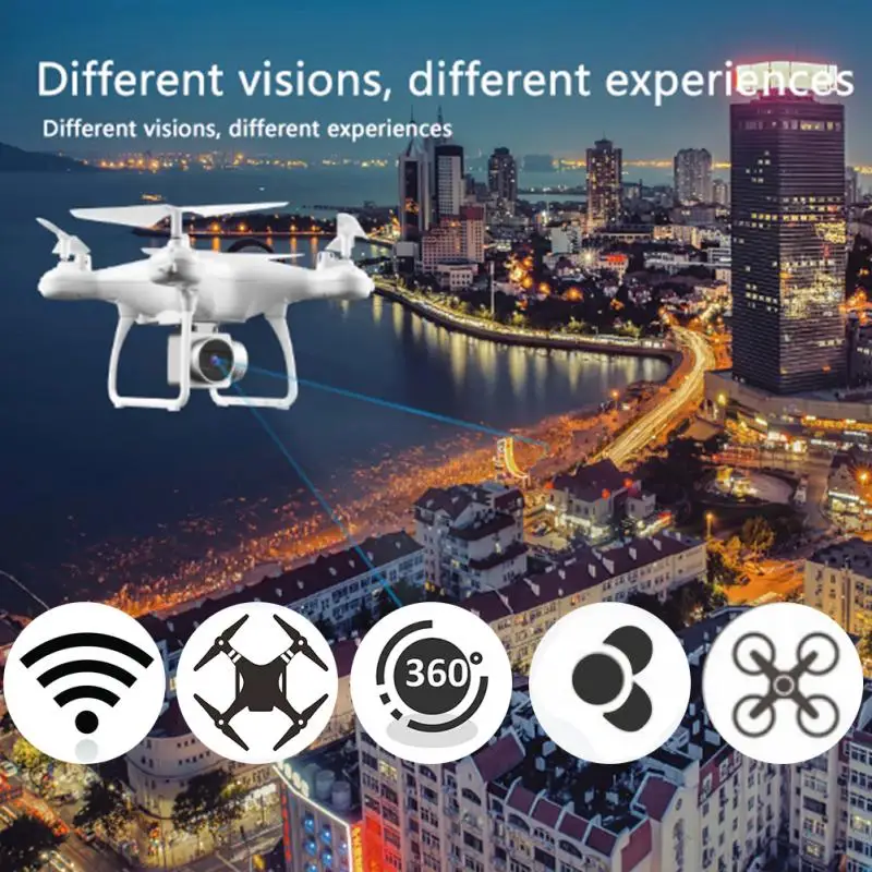 Радиоуправляемый вертолет дрон с камерой HD 1080P wifi FPV селфи 4K профессиональный