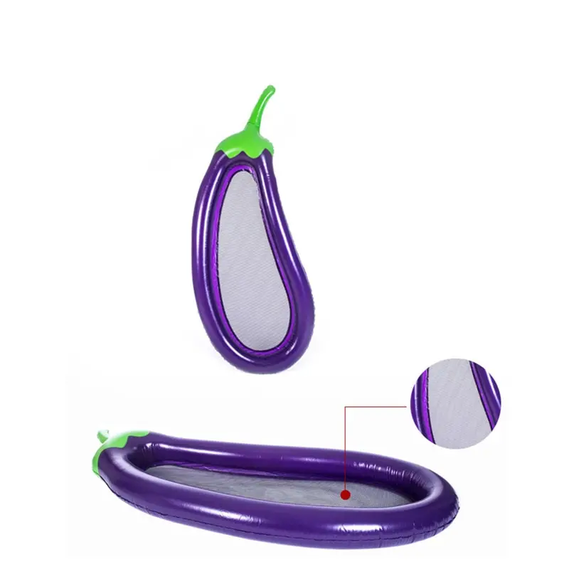Утолщенный надувной большой матрас для плавания защита бассейна с баклажанами