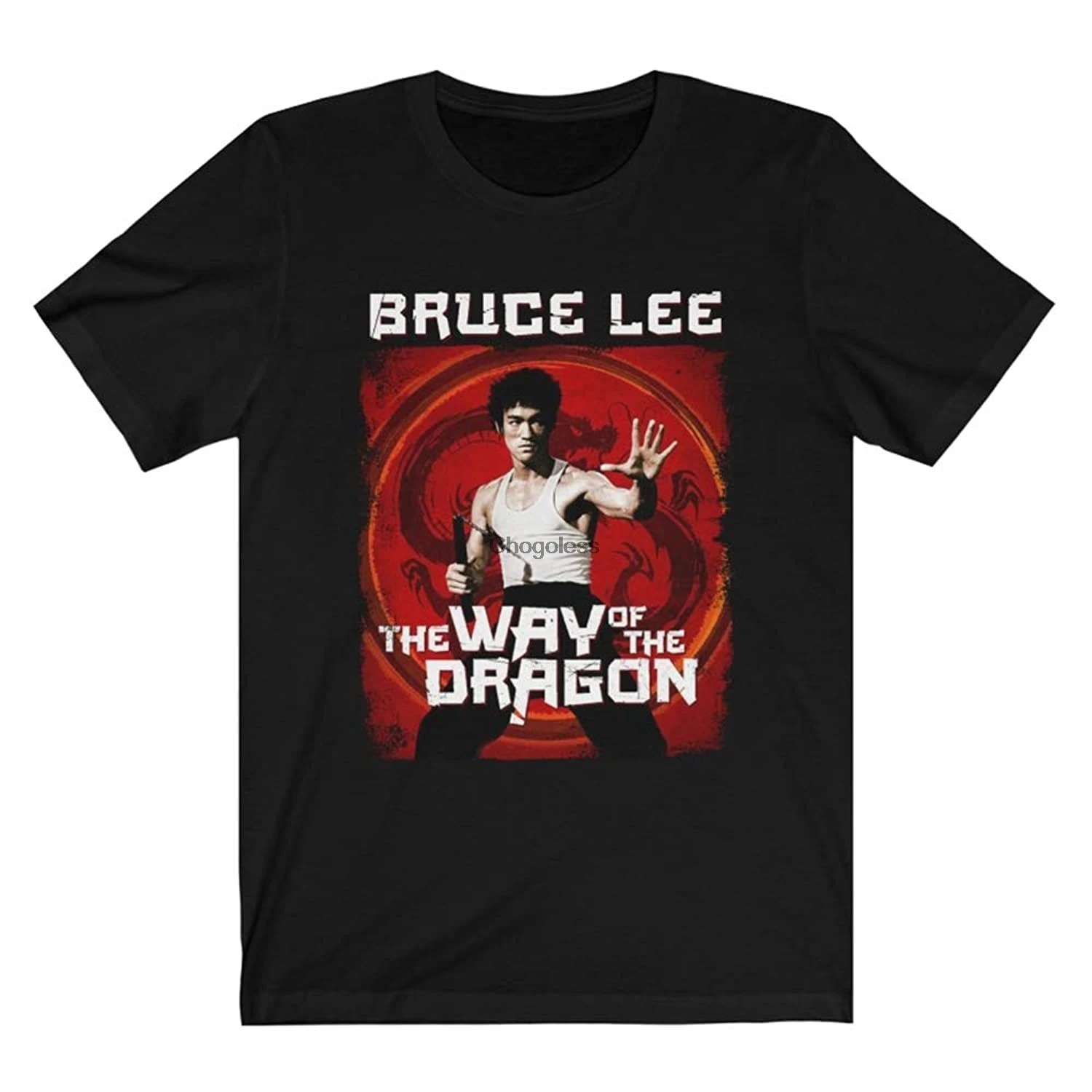 

Mod.15 Bruce Lee The Way of The Dragon Jeet Kune Do Be Water Martial Arts Kung-Fu Chuck Norris Karate T-Shirt