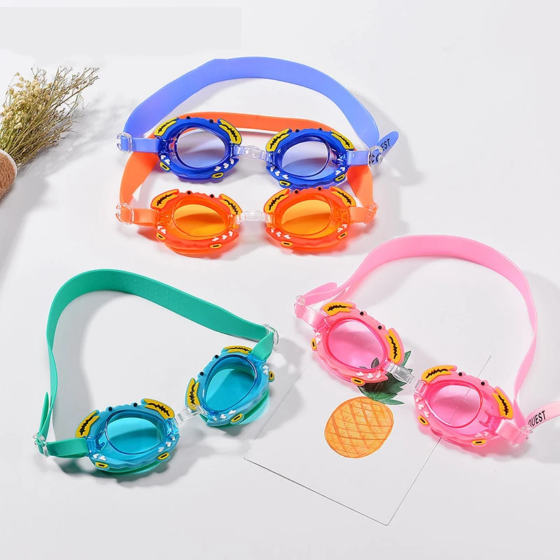 Детские плавательные очки новые силиконовые противотуманные УФ для плавания