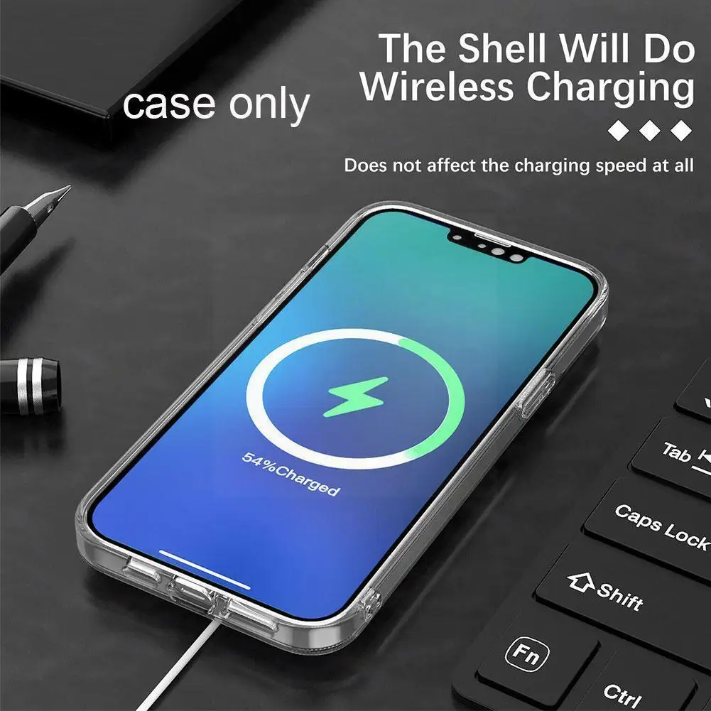 

1pc Phone Case for Iphone 13 Pro Max Mini Clear Soft Light Cover Shell A1H4
