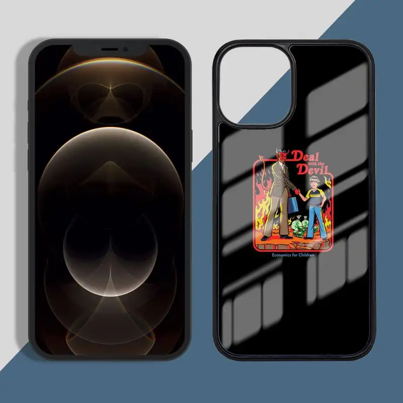 

Funny Halloween Satan Lets Sacrifice Phone Case PC for iPhone 11 12 pro XS MAX 8 7 6 6S Plus X 5S SE 2020 XR