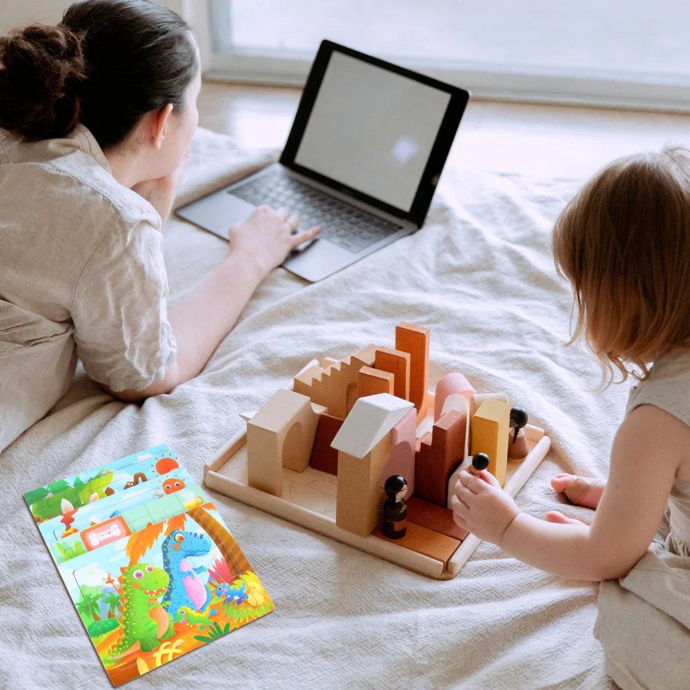 

5pcs Wooden Puzzles Animal Jigsaw Puzzles Preschool Learning Educational Toys