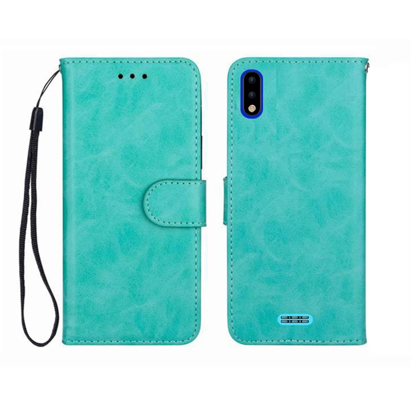 Кожаный защитный чехол-кошелек для DEXP AS360 6,22 дюйма высокого качества