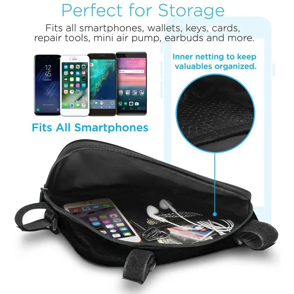 

Waterproof Triangle Cycling Bicycle Front Tube Frame Bag Mountain Bike Triangle Pouch Frame Holder Saddle Bag Mtb accessories