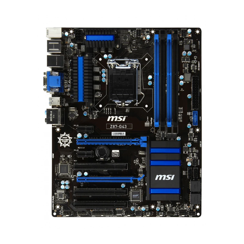 

Материнская плата MSI Z87-G43 1150, материнская плата DDR3 32 Гб 2133 МГц с поддержкой Xeon E3 1230 v3 Core i7 4770K процессоры Intel Z87 PCI-E 3,0 USB3.0