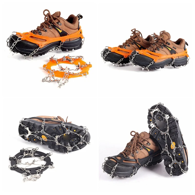 10 зуб лед снег противоскольжения бахилы скалолазание судороги нержавеющая сталь